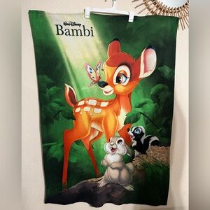 Walt Disney Bambi Thumper Flower Fleece Throw Blanket